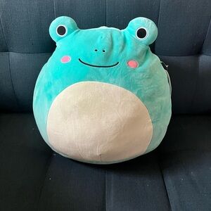 NWT Squishmallows Frog Pillow in Teal and Pink